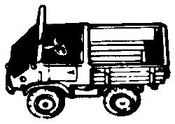 Eko 4005 HO Scale Military - Germany - Post-1945 - Truck -- Early Mercedes Unimog