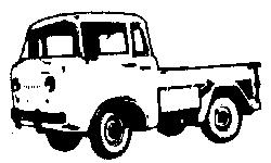 Eko 4007 HO Scale Military - United States - Post-1945 Truck -- Jeep Cabover Pick-Up