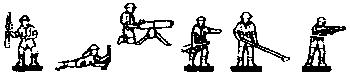 Eko 4507 HO Scale Military - England/Great Britian - World War II - Figures -- Infantry Set #3