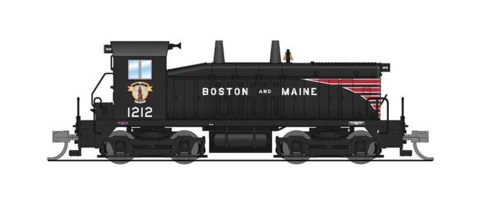 Broadway Limited 3911 N Scale EMD NW2 - Sound and DCC - Paragon4(TM) -- Boston & Maine 1212 (black, red)