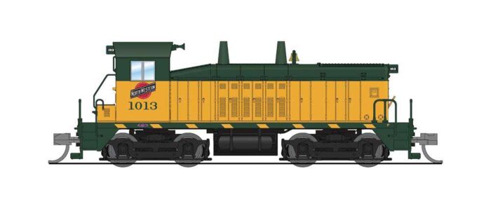 Broadway Limited 3914 N Scale EMD NW2 - Sound and DCC - Paragon4(TM) -- Chicago & North Western 1013 (yellow, green)