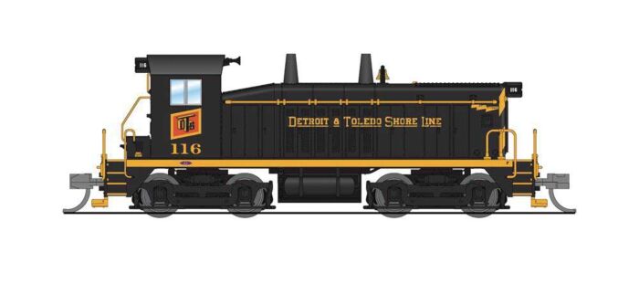 Broadway Limited 3934 N Scale EMD SW7 - Sound and DCC - Paragon4(TM) -- Detroit & Toledo Shore Line 116 (black, yellow)