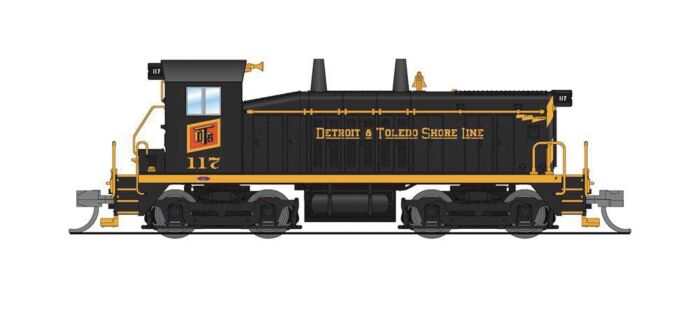 Broadway Limited 3935 N Scale EMD SW7 - Sound and DCC - Paragon4(TM) -- Detroit & Toledo Shore Line 117 (black, yellow)