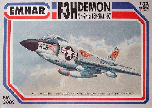 Emhar 3002 1/72 F3H Demon F3H-2N/F3H-2M (F3C) USN Fighter