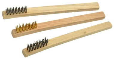 Enkay 16603 3pc Assorted Mini Wire Brush Set w/Wooden Handles (Cd)