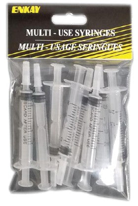 Enkay 80028 2ml Multi-Use Straight Tip Syringes (8) (Bagged)