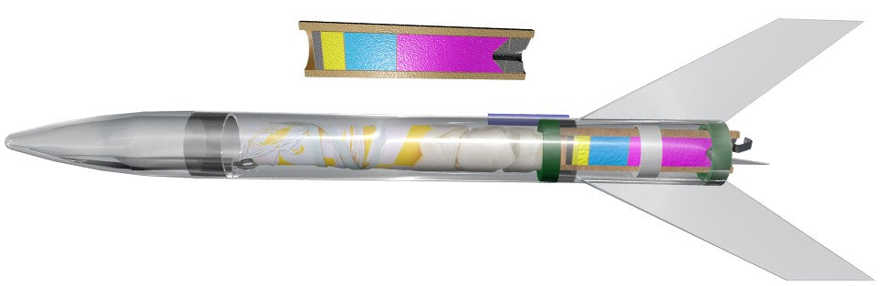 Estes 1207 Phantom Display Model Rocket Kit NON Launchable (Skill Level BEG) (D)