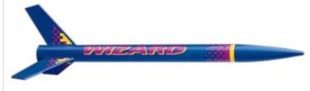 Estes 1292 Wizard Model Rocket Kit (Skill Level 1)