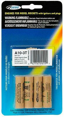 Estes 1511 A10-3T Model Rocket Engines (4)