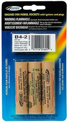 Estes 1601 B4-2 Model Rocket Engines (3)