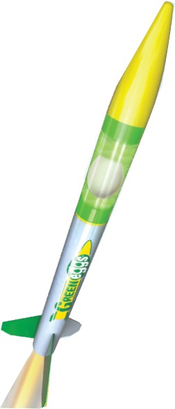 Estes 1718 Green Eggs Model Rocket Kits (Skill Level Intermediate) (12/Bulk Pk)