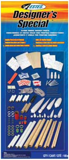 Estes 1980 Designer's Special Model Rocket Parts Kit 