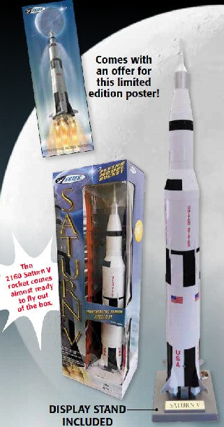 Estes 2160 1/200 Apollo II Saturn V Model Rocket Commemorative Edition