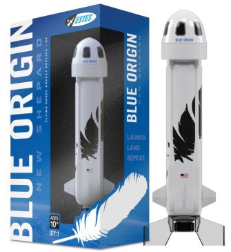 Estes 2198 RTF Blue Origin New Shepard Model Rocket (Skill Level Beginner)