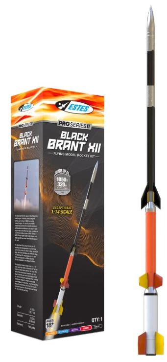 Estes 9723 Pro Series II: Black Brant XII Model Rocket Kit (Skill Level Expert)