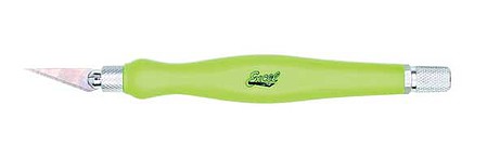 Excel Hobby 16027 All Scale K26 Fit Grip Knife -- With 11 Blade and Safety Cap (green)