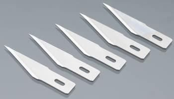 Excel Hobby 20002 All Scale Medium & Heavy Duty Replacement Blades (Fit K2, K5 & K6 Handles) -- Super Sharp Straight Edge pkg(5) Carded