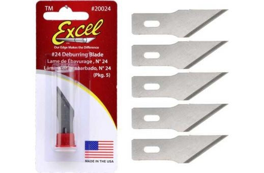 Excel Hobby 20024 #24 Deburring Blades (5)