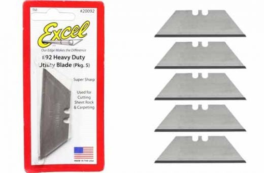 Excel Hobby 20092 2-Notch Utility Blade .024" (5)