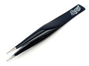 Excel Hobby 30425 All Scale Hollow Handle Fine Point Tweezers -- Blue