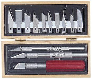 Excel Hobby 44282 All Scale Hobby Knife Set in Wooden Box