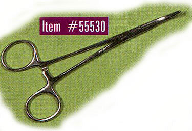 Excel Hobby 55530 All Scale Stainless Steel Hemostats -- 5-1/2" Curved Nose