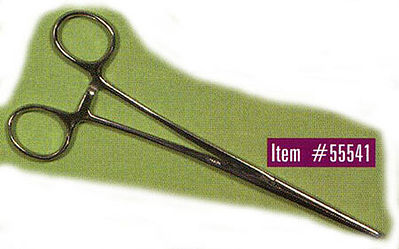 Excel Hobby 55541 All Scale Stainless Steel Hemostat -- 7-1/2" Straight Nose