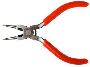 Excel Hobby 55593 5" Spring Loaded Soft Grip Round Nose Pliers w/Side Cutter