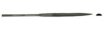 Excel Hobby 55606 All Scale 5-1/2" Long, Cut #2 Needle Files -- Half-Round File, Carded