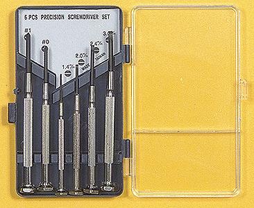 Excel Hobby 55662 All Scale 6-Piece Precision Screwdriver Set -- Carded