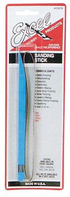 Excel Hobby 55678 All Scale Sanding Stick & Belts -- Sanding Stick w/Extra Belt, Carded