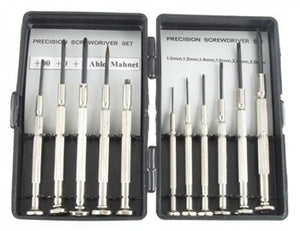 Excel Hobby 55696 Screwdriver Set: 6 flat, 3 Phillips, Awl & Magnet (Plastic Case)