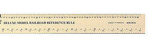 Excel Hobby 55778 All Scale Deluxe Model Railroad Reference Ruler -- 12-1/2" Gold Anodized Aluminum