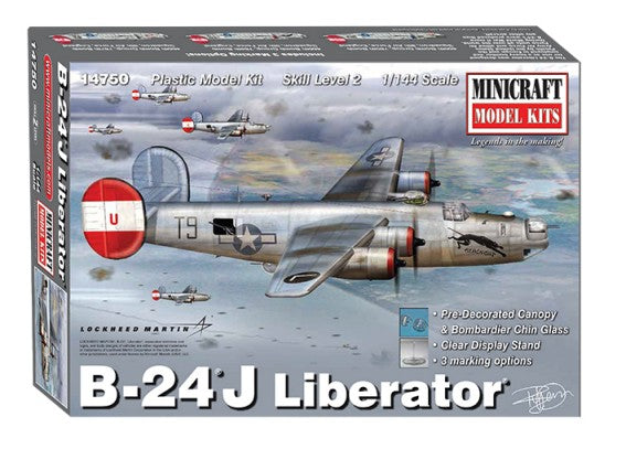 Minicraft 14750 1/144 B24J Liberator USAF Aircraft