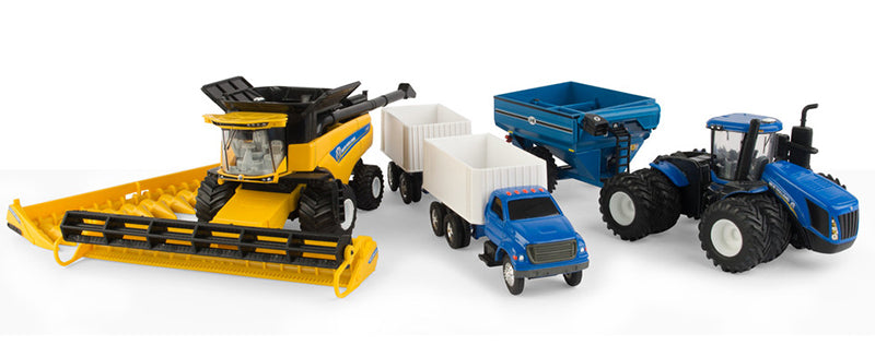 Ertl 13933 1/64 Scale New Holland Harvesting Playset Playset Includes: New Holland