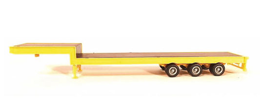 Promotex 5482 1/87 Scale 3-Axle Step Deck Equipment Trailer