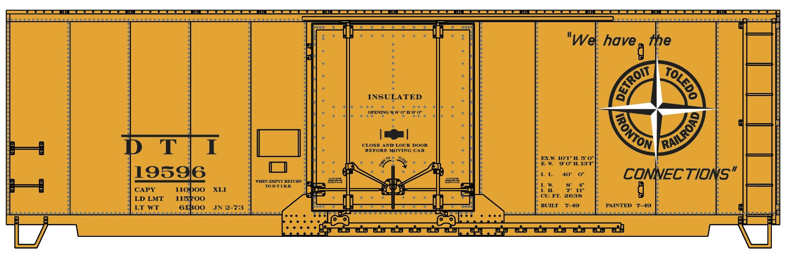 Accurail 31071 Ho 40' Steel Pd Boxcar Dt&I