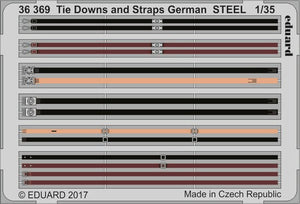 Eduard 36369 1/35 Armor- German Tie Downs & Straps Steel (Painted)