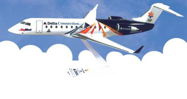 Flight Miniatures LP6821S Crj200 Delta/Skywest Olympics 1/100
