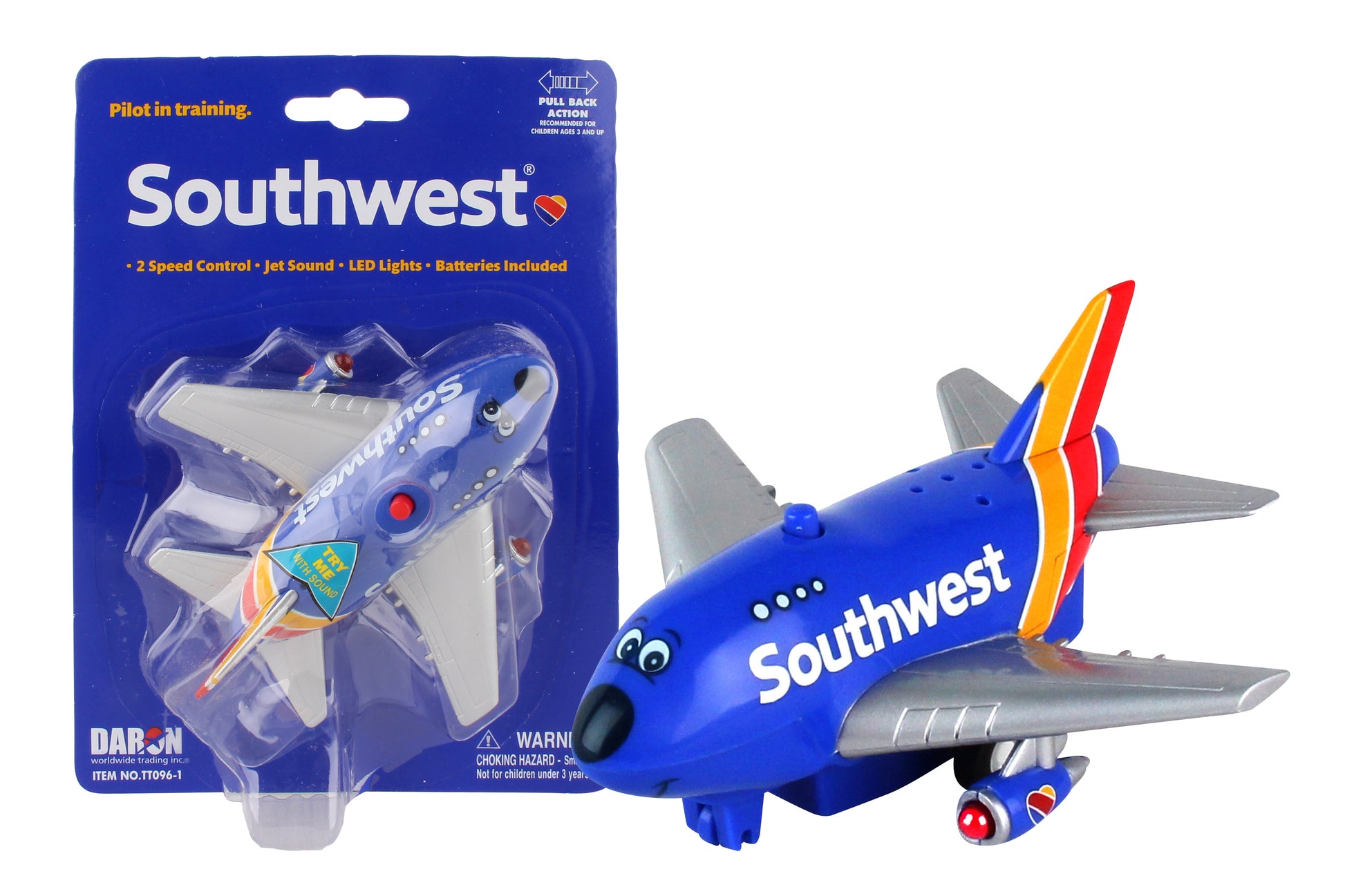 Daron Toytech TT096-1 Southwest Pullback W/ Light & Sound Heart Livery