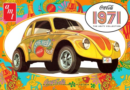 AMT Models 1284 1/25 Coca-Cola 1971 Volkswagen Beetle Car (4 in 1)