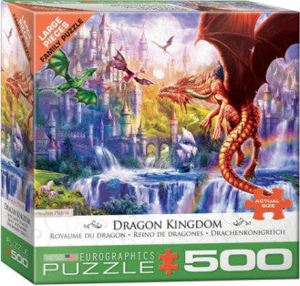 Eurographics 55362 Dragon Kingdom (Flying Dragons & Castle) Puzzle (500pc)