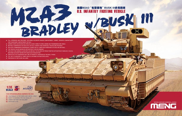 Meng Models SS4 1/35 M2A3 Bradley US Infantry Fighting Vehicle w/Busk III