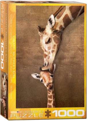 Eurographics 60301 Mother Giraffe Kissing Little Giraffe Puzzle (1000pc)