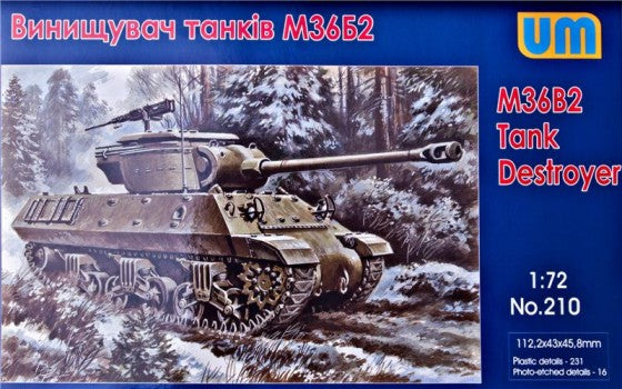 Unimodel 210 1/72 M36B2 Tank Destroyer
