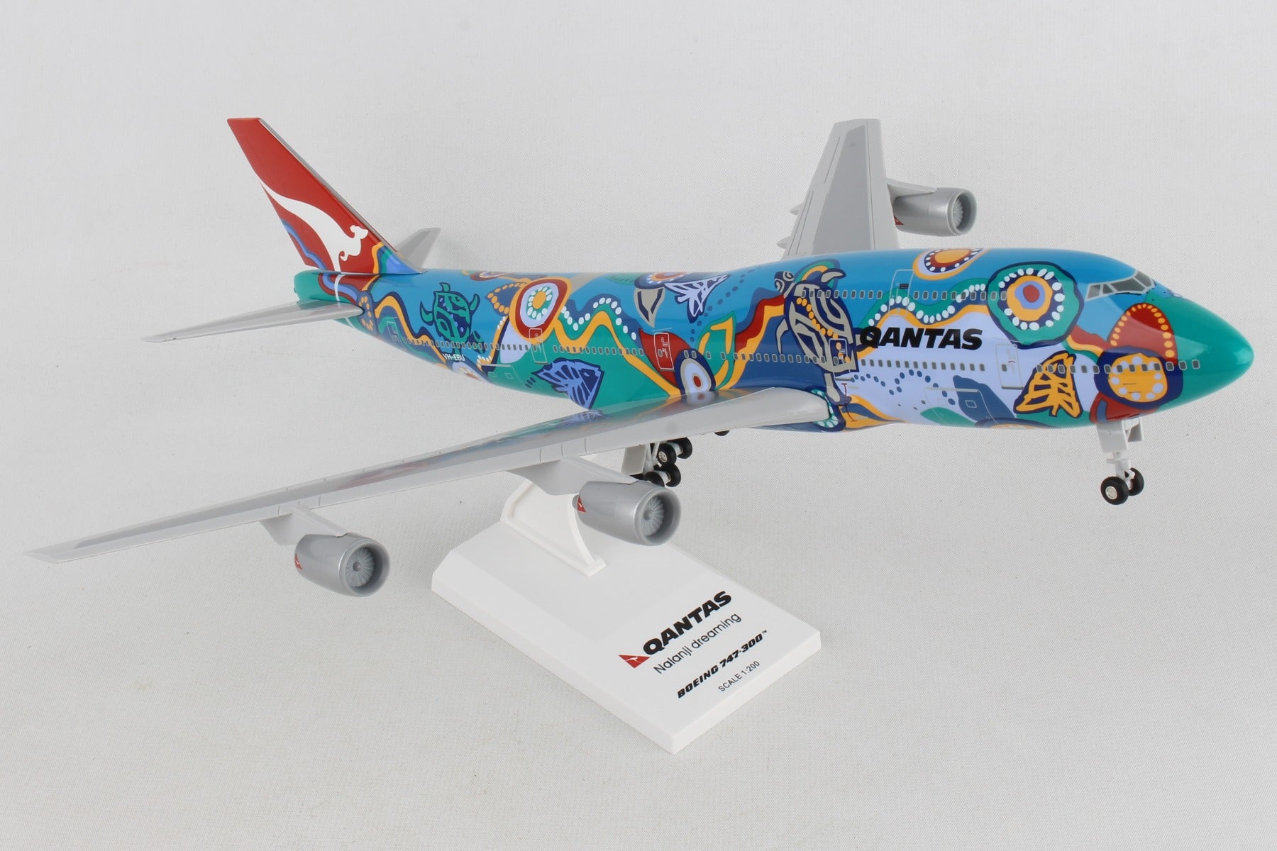 Skymarks SKR086 Skymarks Qantas Nalanji Dreaming 747-300 W/Gear 1/200