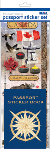 Daron Passport Sticker Sets PP59226 Passport Sticker Set-Canada (**)