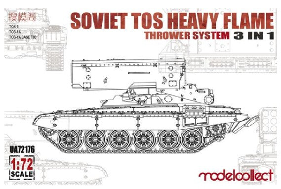 Modelcollect 72176 1/72 Soviet TOS Heavy Flame Thrower System (3 in 1)