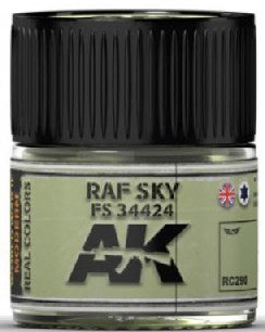 AK Interactive RC290 Real Colors: RAF Sky/FS34424 Acrylic Lacquer Paint 10ml Bottle