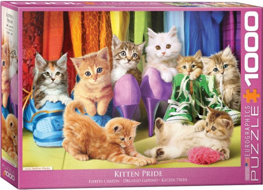 Eurographics 65543 Kitten Pride (Kitten in Shoes) Puzzle (1000pc)
